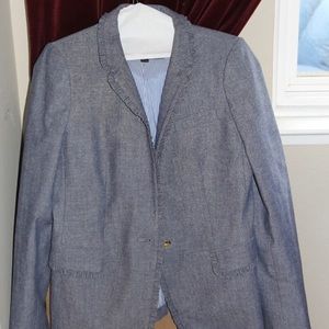 J. Crew Chambray Regent Blazer